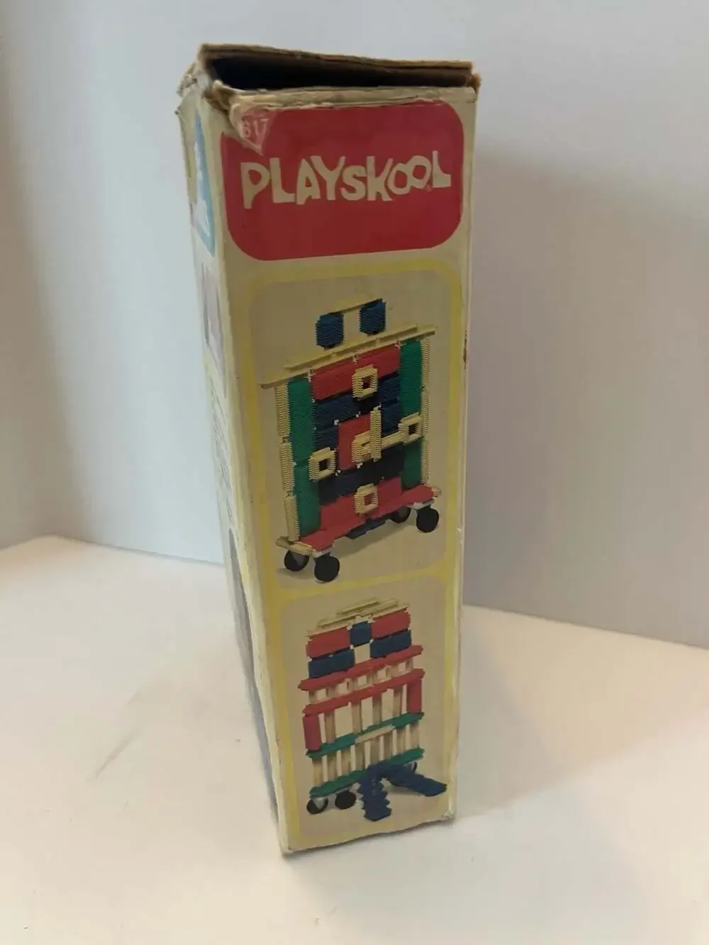 Vintage 1978 Playskool Bristle Blocks 57 Piece Set #817